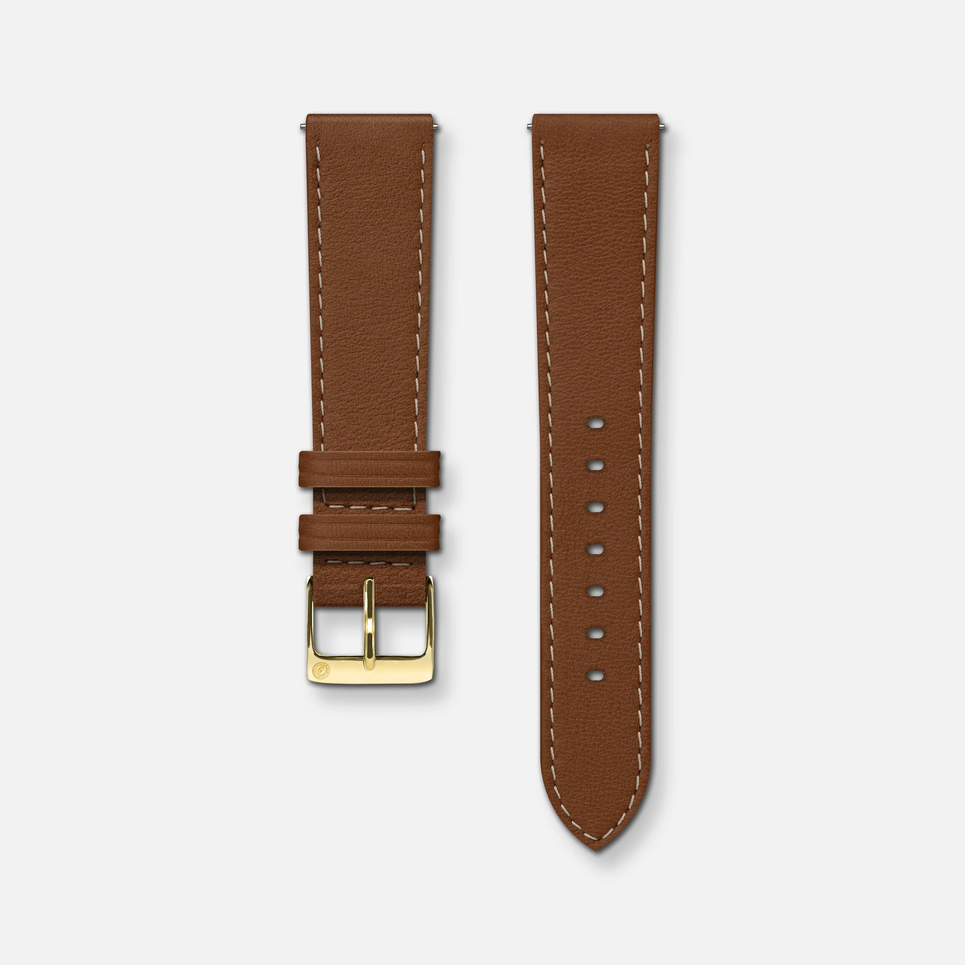 Bracelet cuir marron 18mm - Image 4
