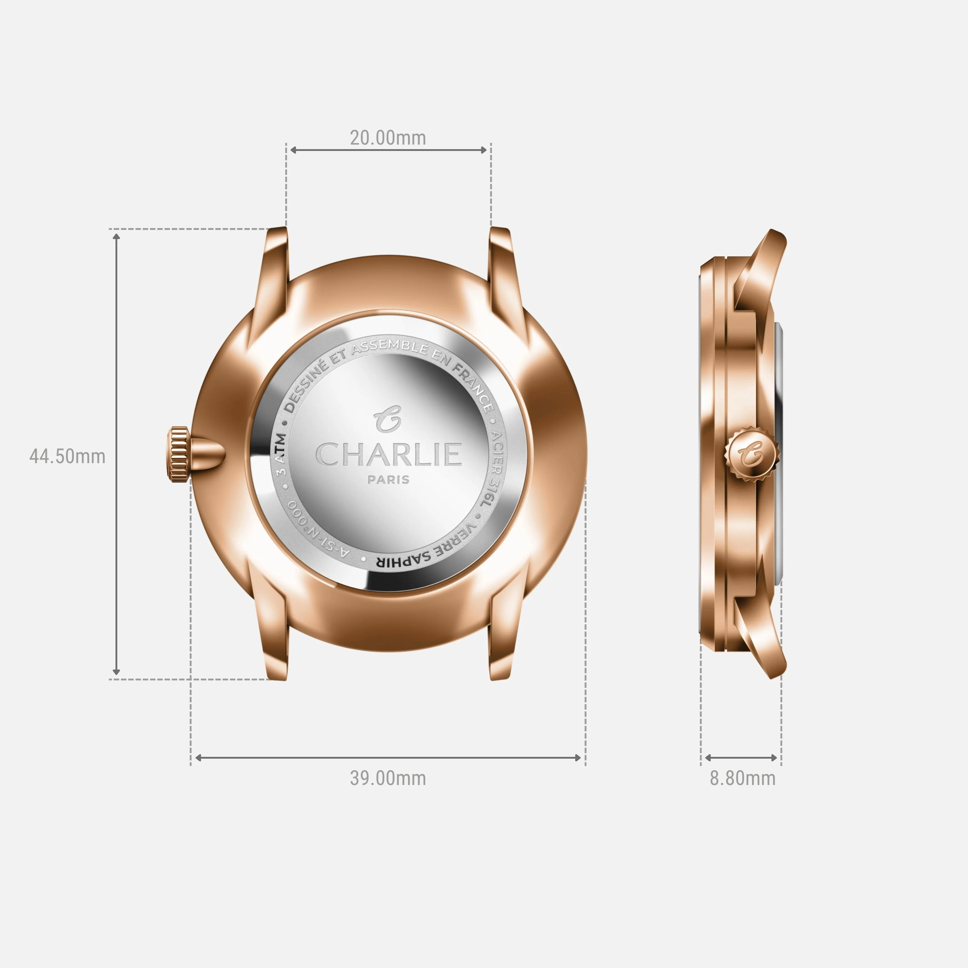 HORIZON - Doré rose - Image 7