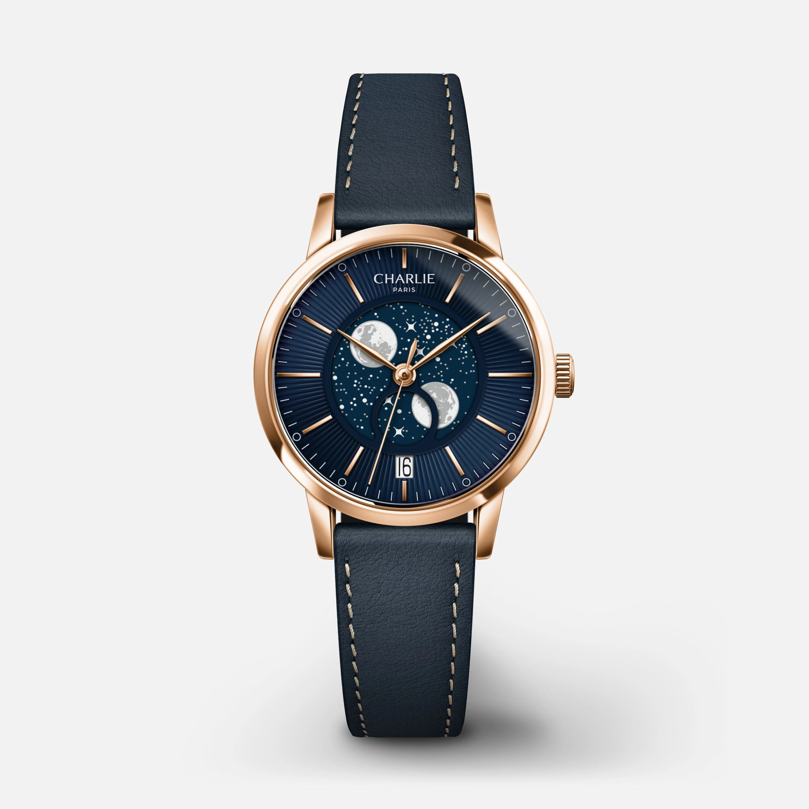 SULLY - Phase de Lune - Doré rose & Bleu - Image 9